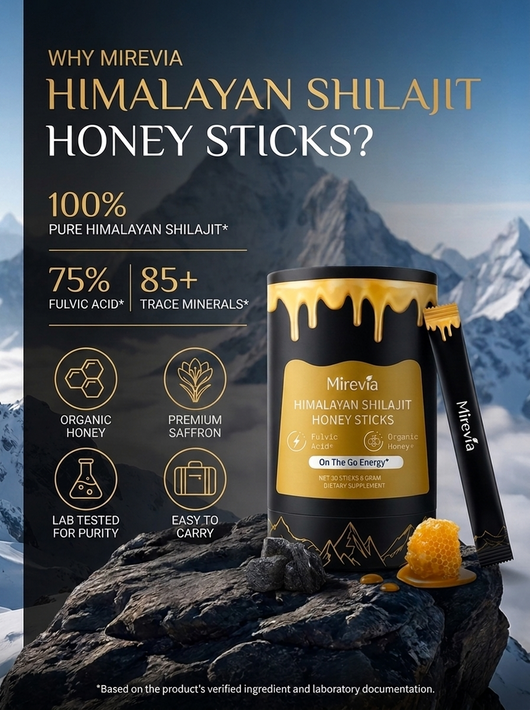 Pure Himalayan Shilajit Honey Sticks